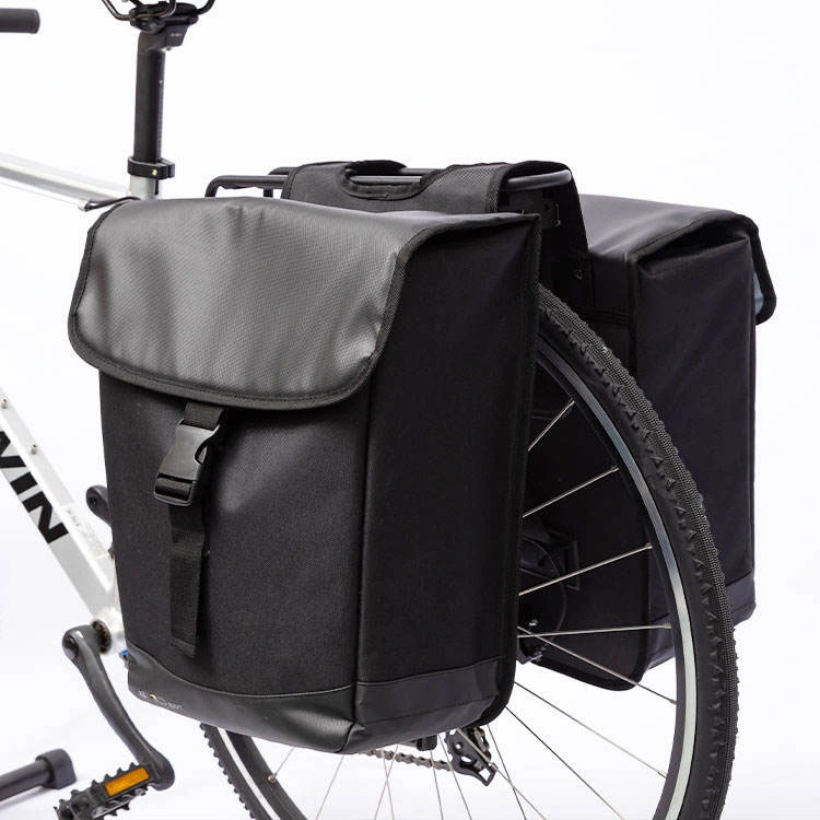 Waterproof Bike Double Rear Pannier Bag with Reflective Strip (HBG-084)