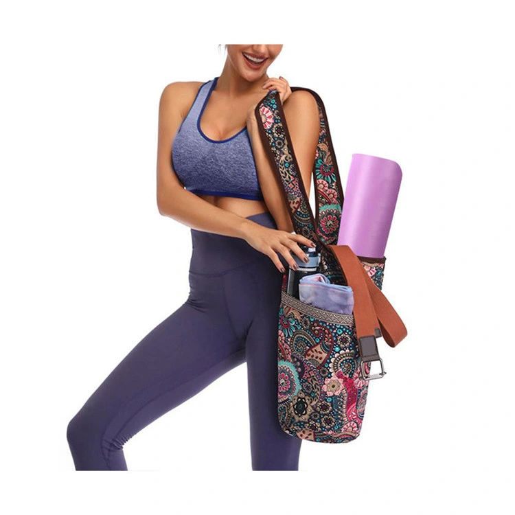 Wholesale Collapsible Canvas Mat Outdoor Carry Luxury Yoga Bag